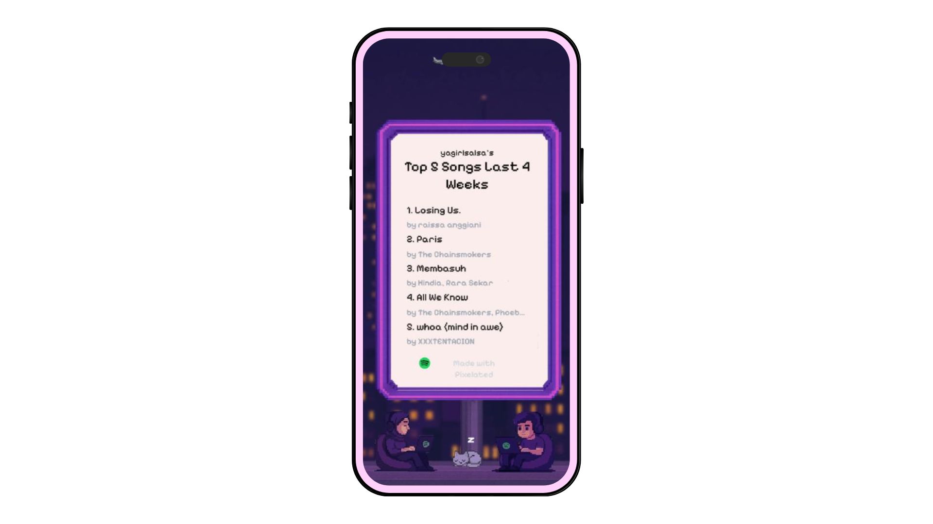 Pixeltify | Spotify Receipt Generator preview screenshot 2