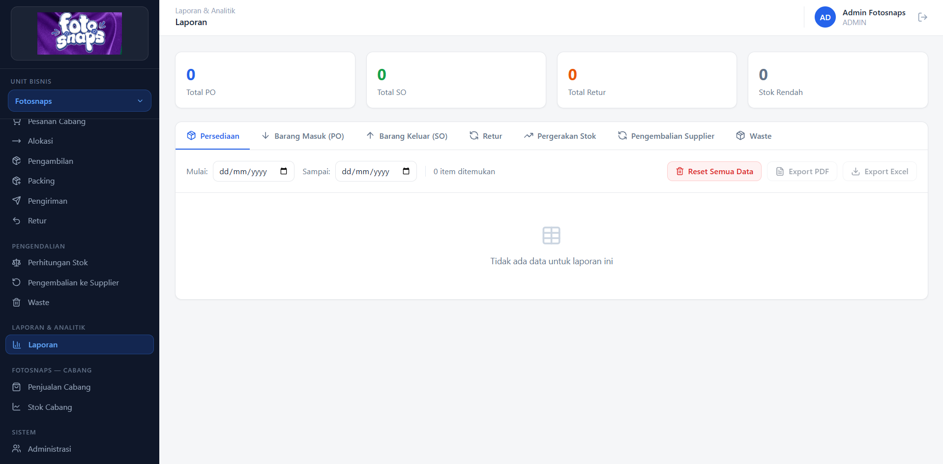 Multi-Brand Stock Opname & Warehouse System preview screenshot 4