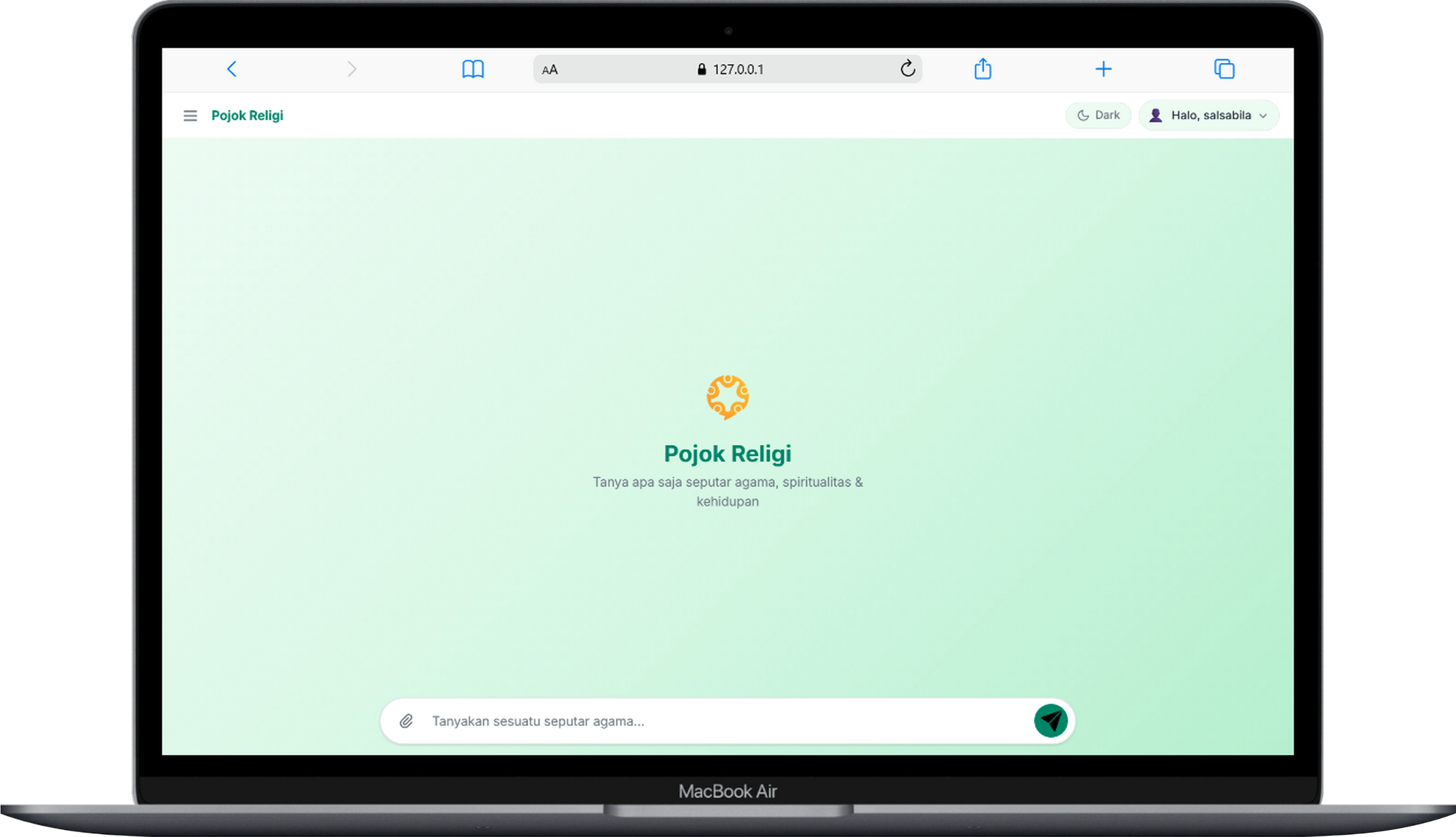 Pojok Religi | AI Chatbot preview screenshot 1